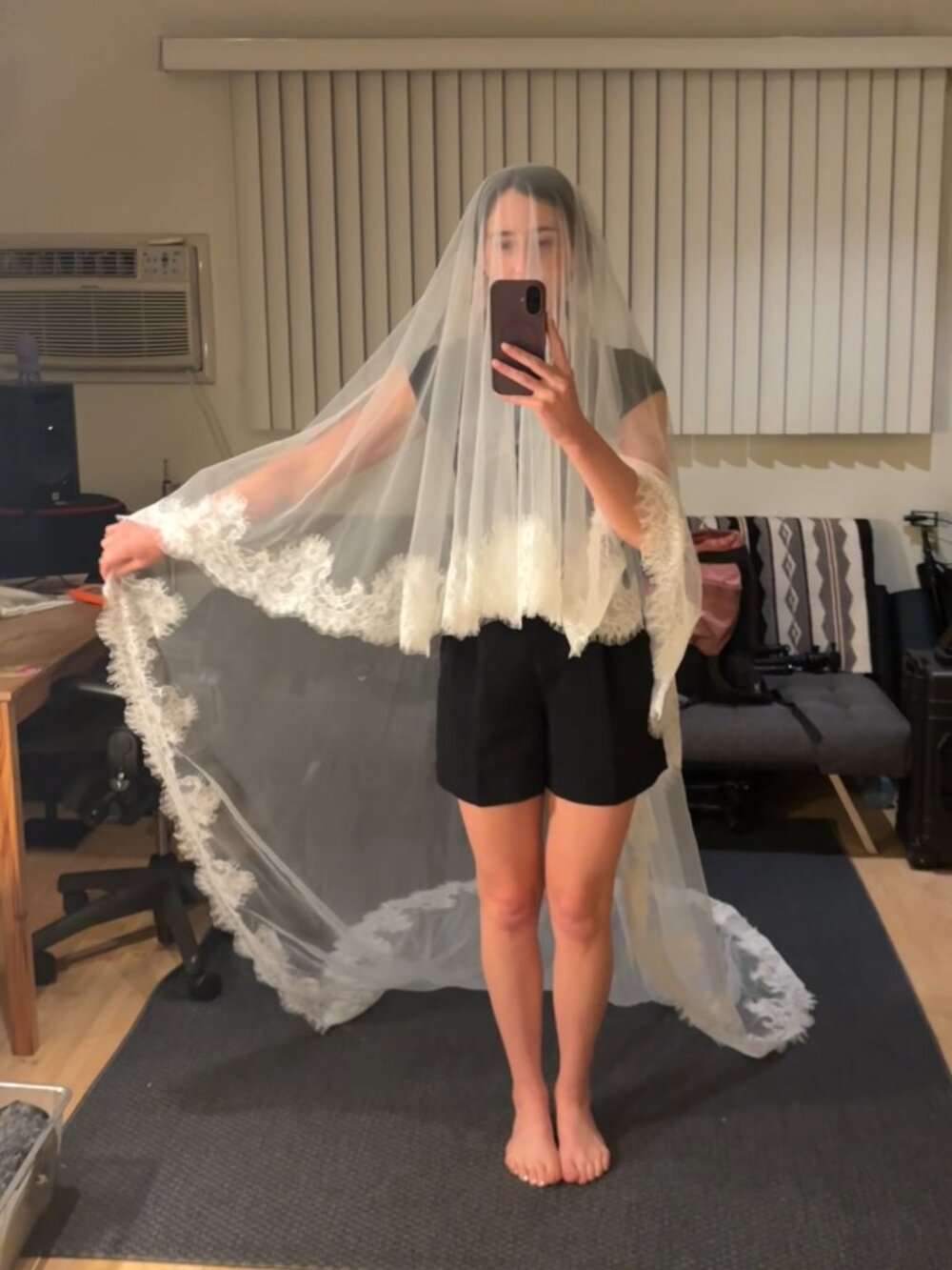 Calily Bridal Blusher Veil Custom 250 cm